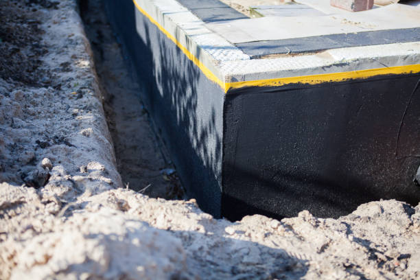 Professional Exterior Waterproofing technician working in Montello, WI